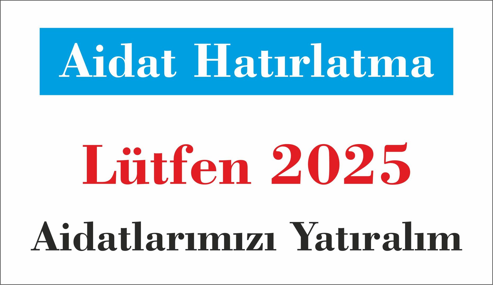 Aidat Hatırlatma
