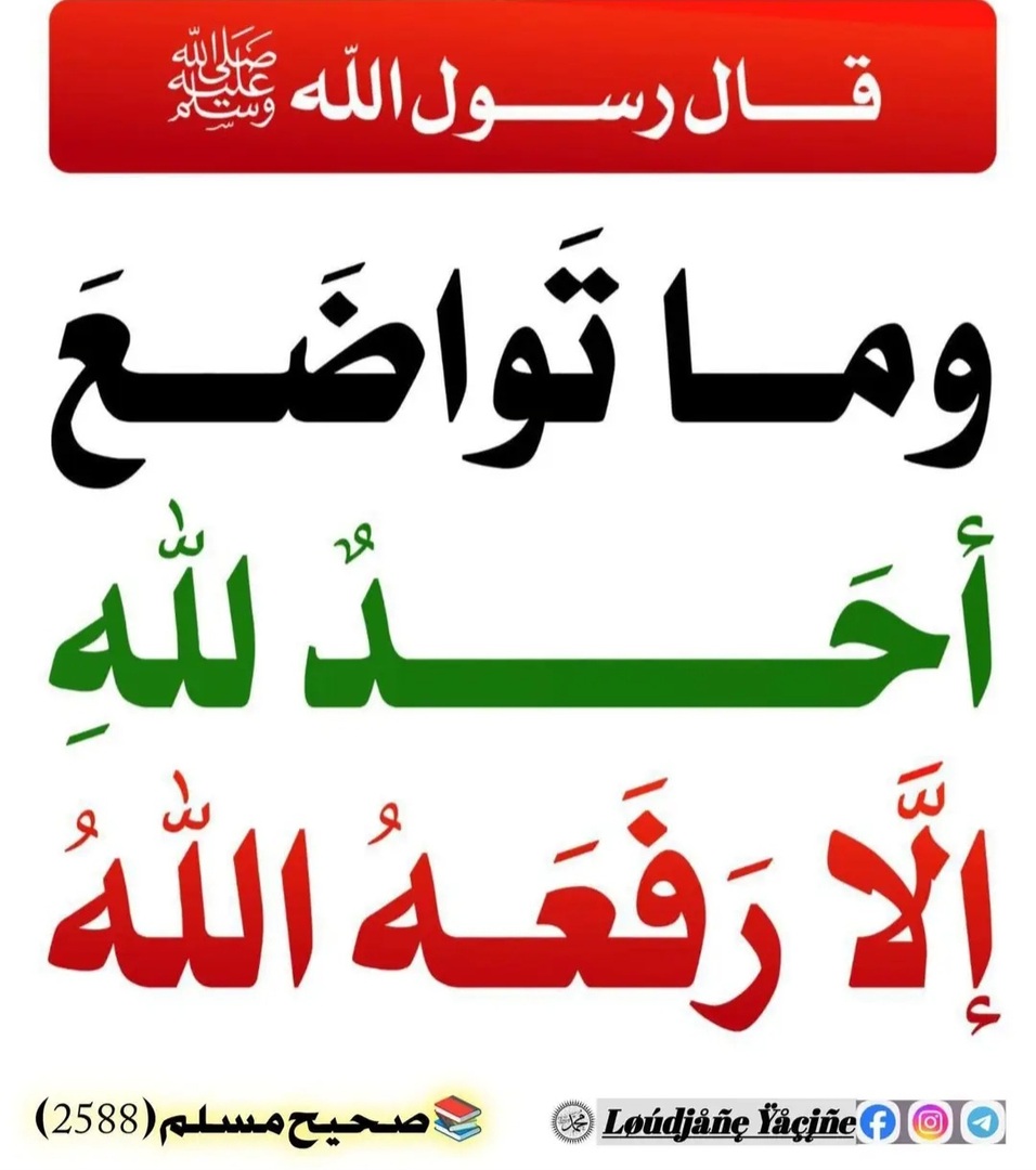 تواضع لله يرفع مقامك