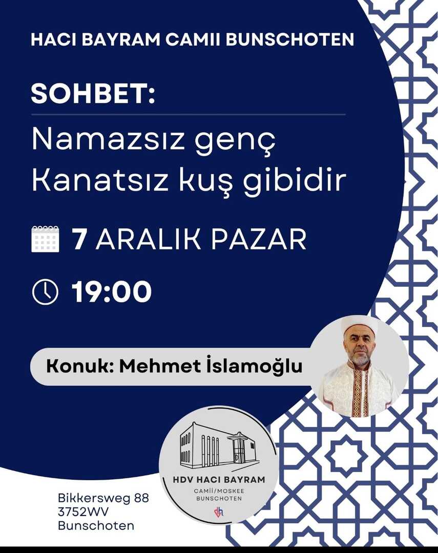 6 Aralık Pazar Akşamı Sohbet