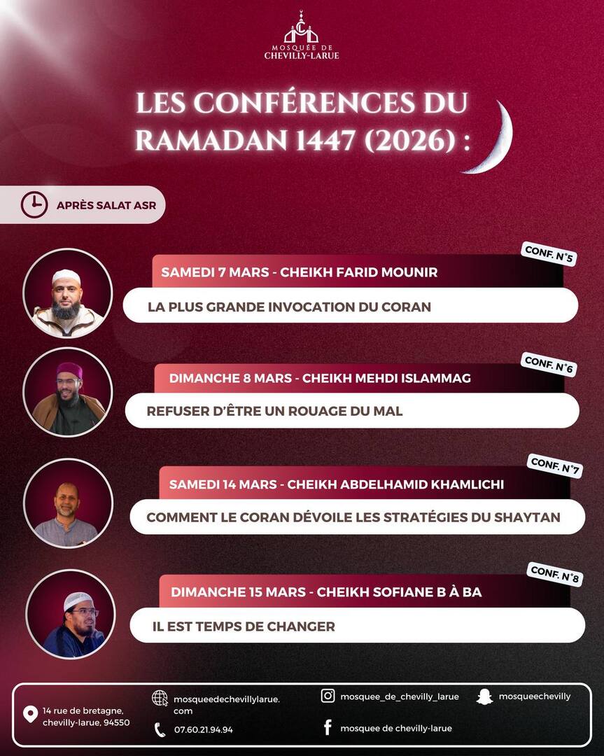 Conférences ce weekend