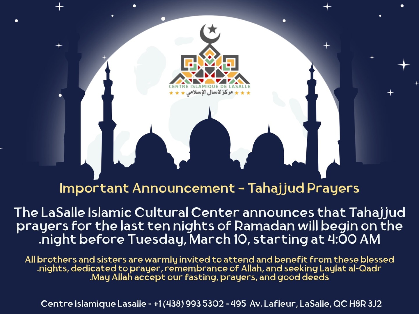Tahajjud Prayers