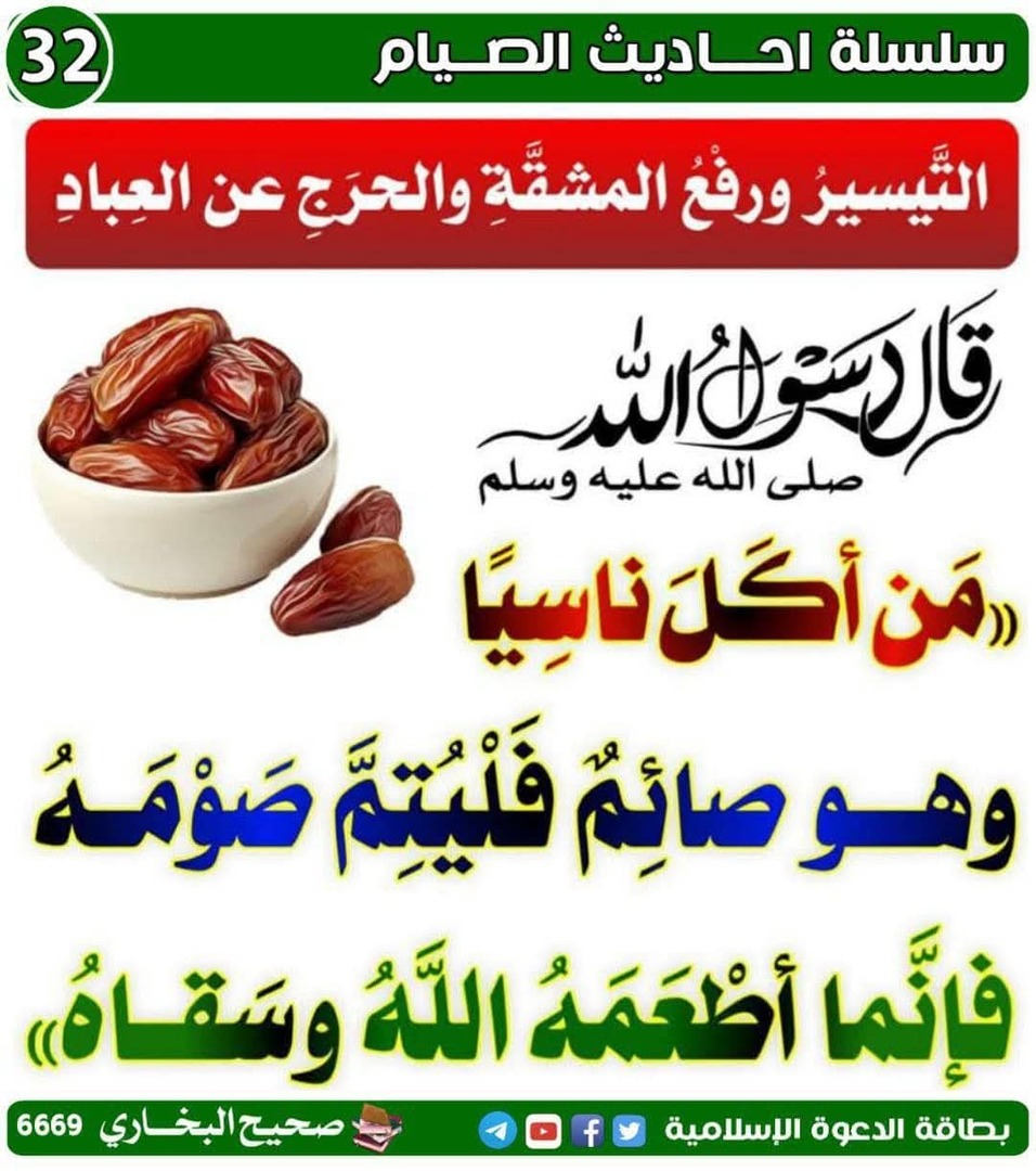 من افطر ناسيا