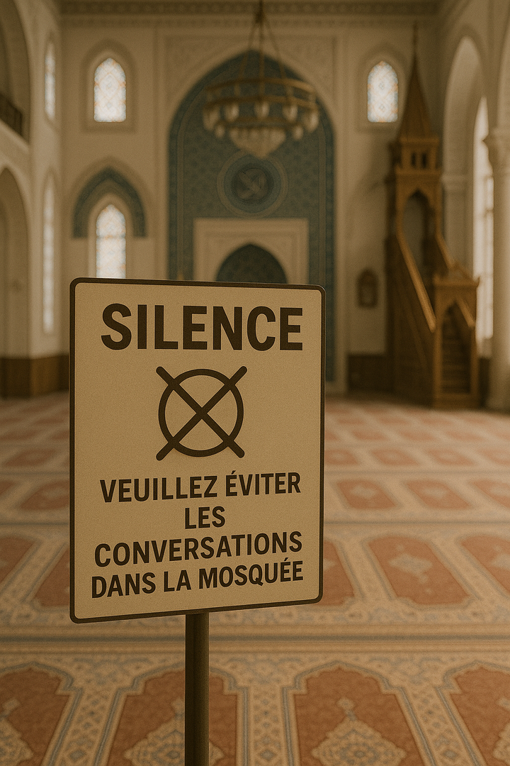 SILENCE DANS LA MOSQUÉE