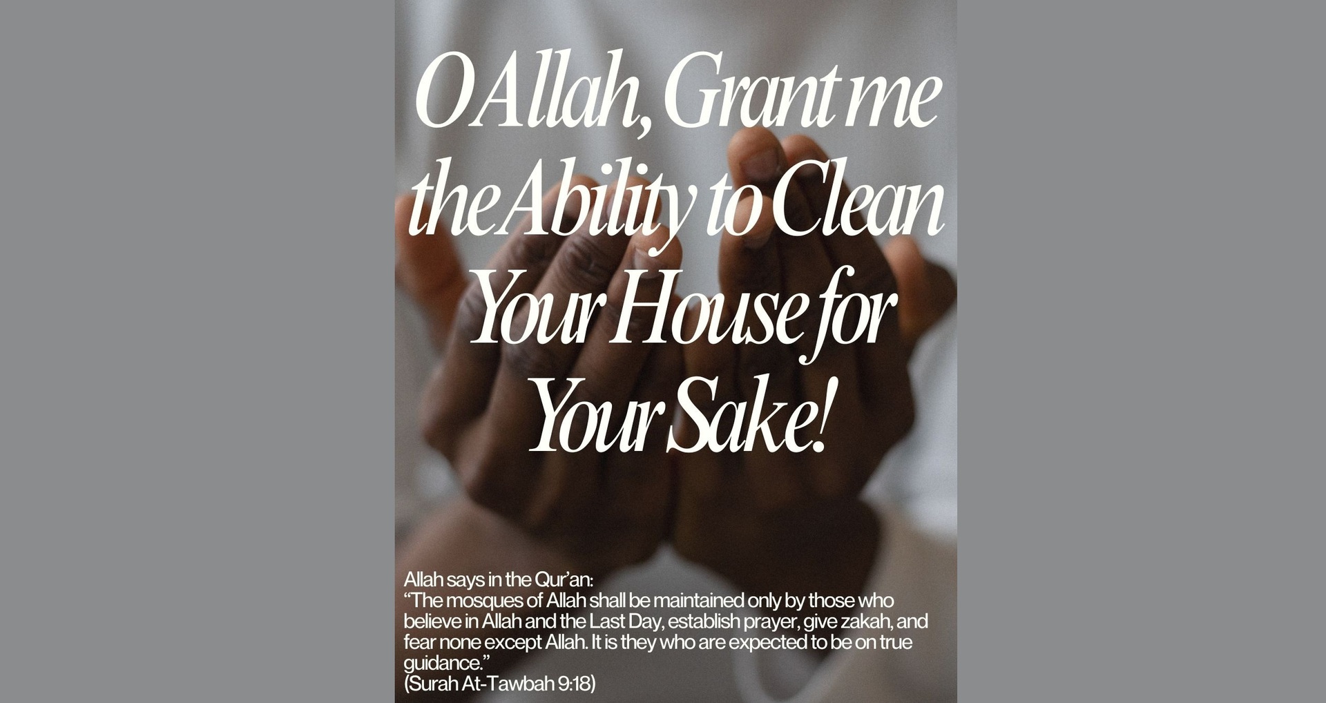 Clean your Masjid