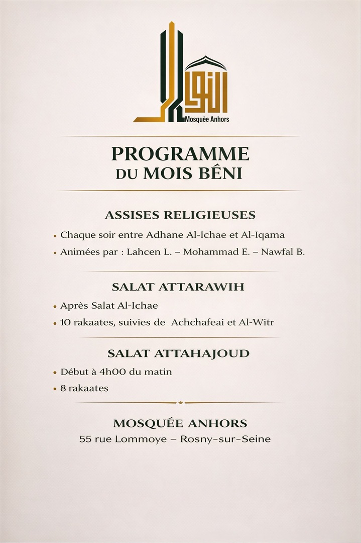 Programme ramadan