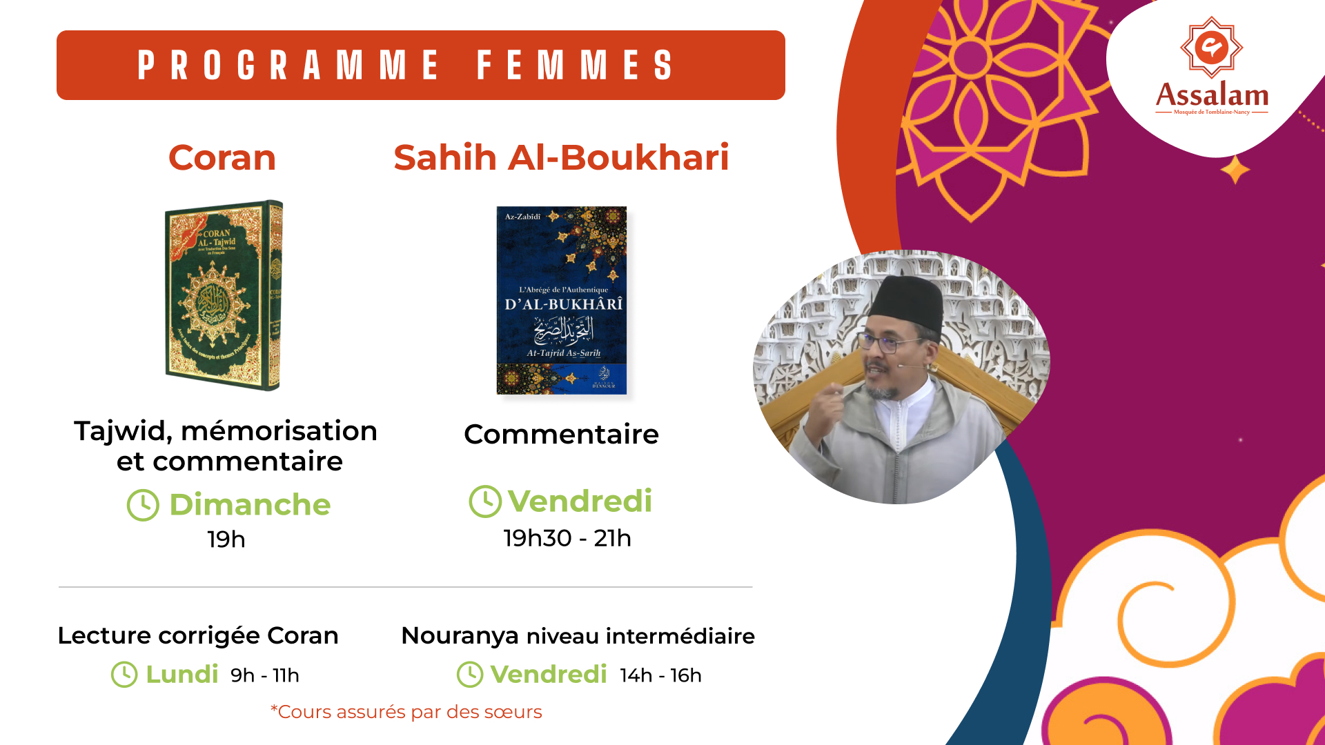 Programme Cours Femmes