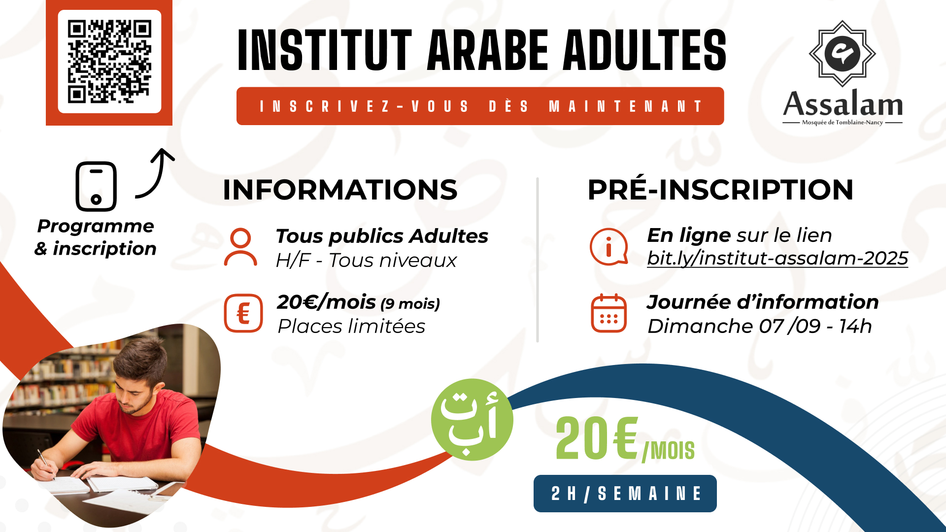 Institut langue arabe adultes