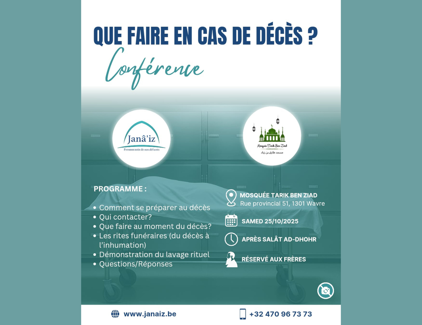 Séminaire lavage mortuaire (Homme) 25/10