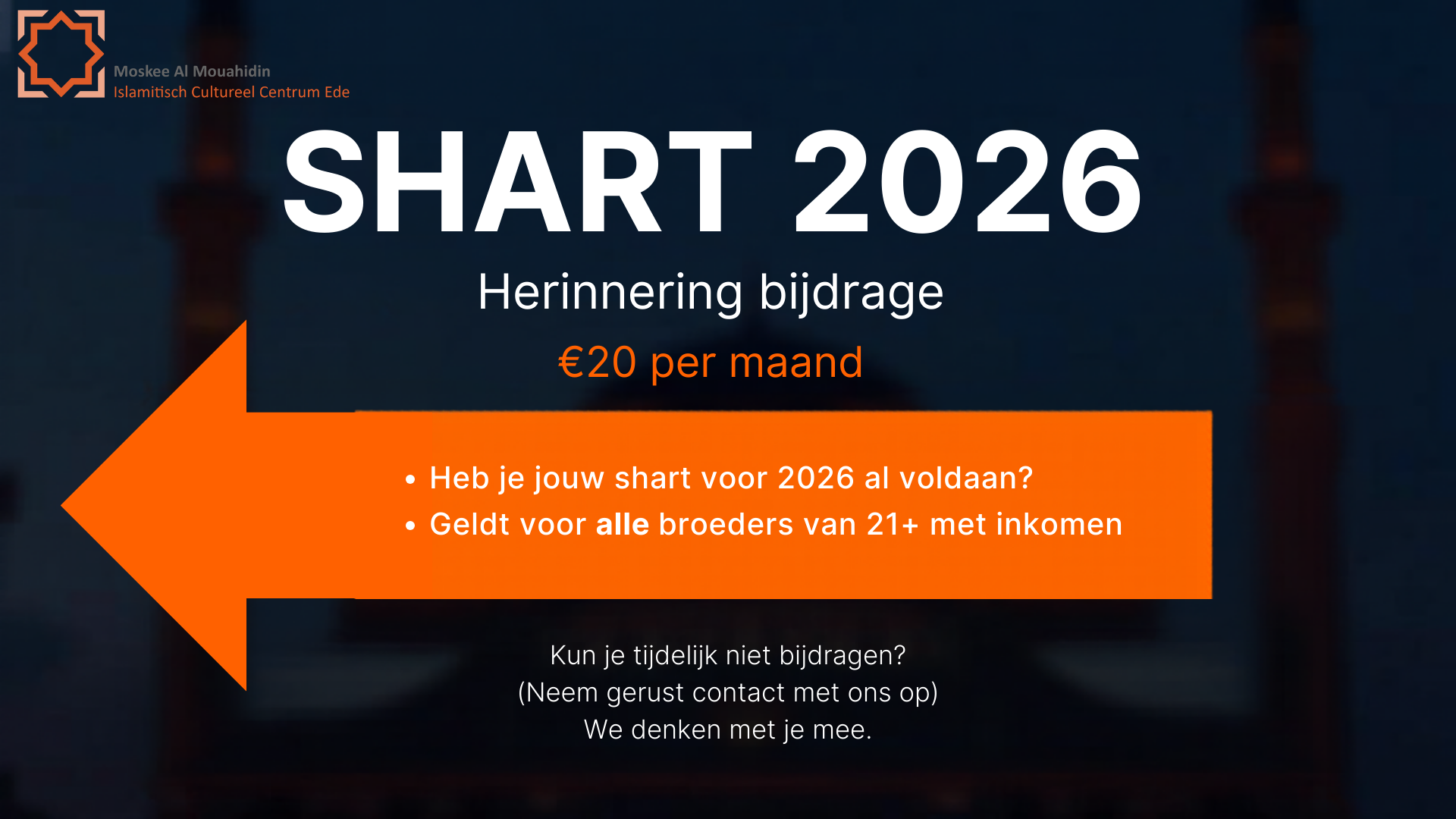 Shart 2026 – Regel het vandaag nog