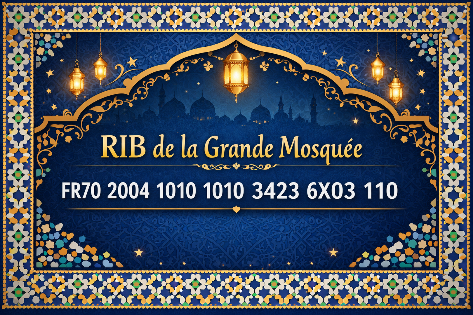RIB de la Grande Mosquée de Nancy