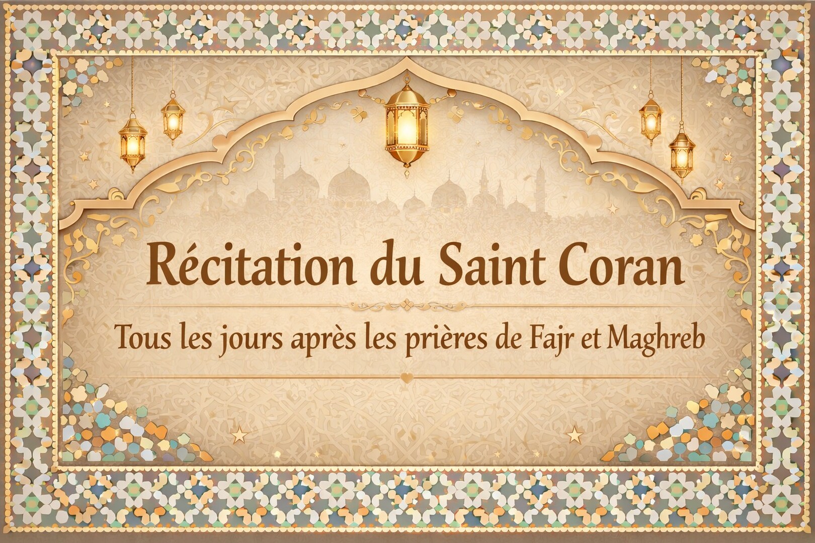 Récitation du Saint Coran