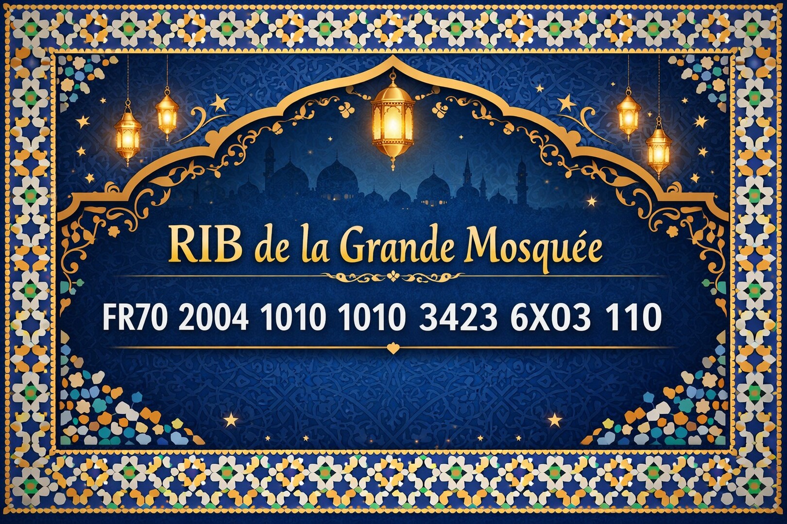 RIB de la Grande Mosquée de Nancy