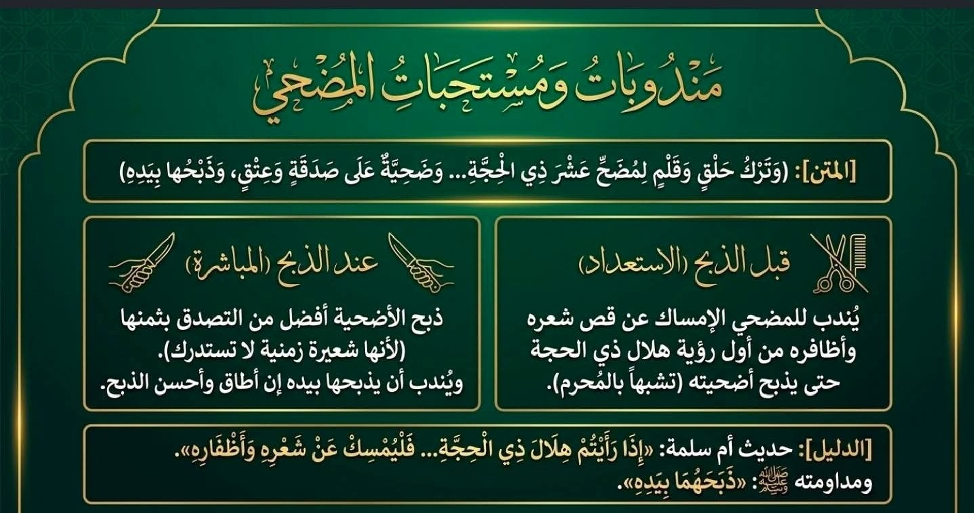 احكام الاضحية