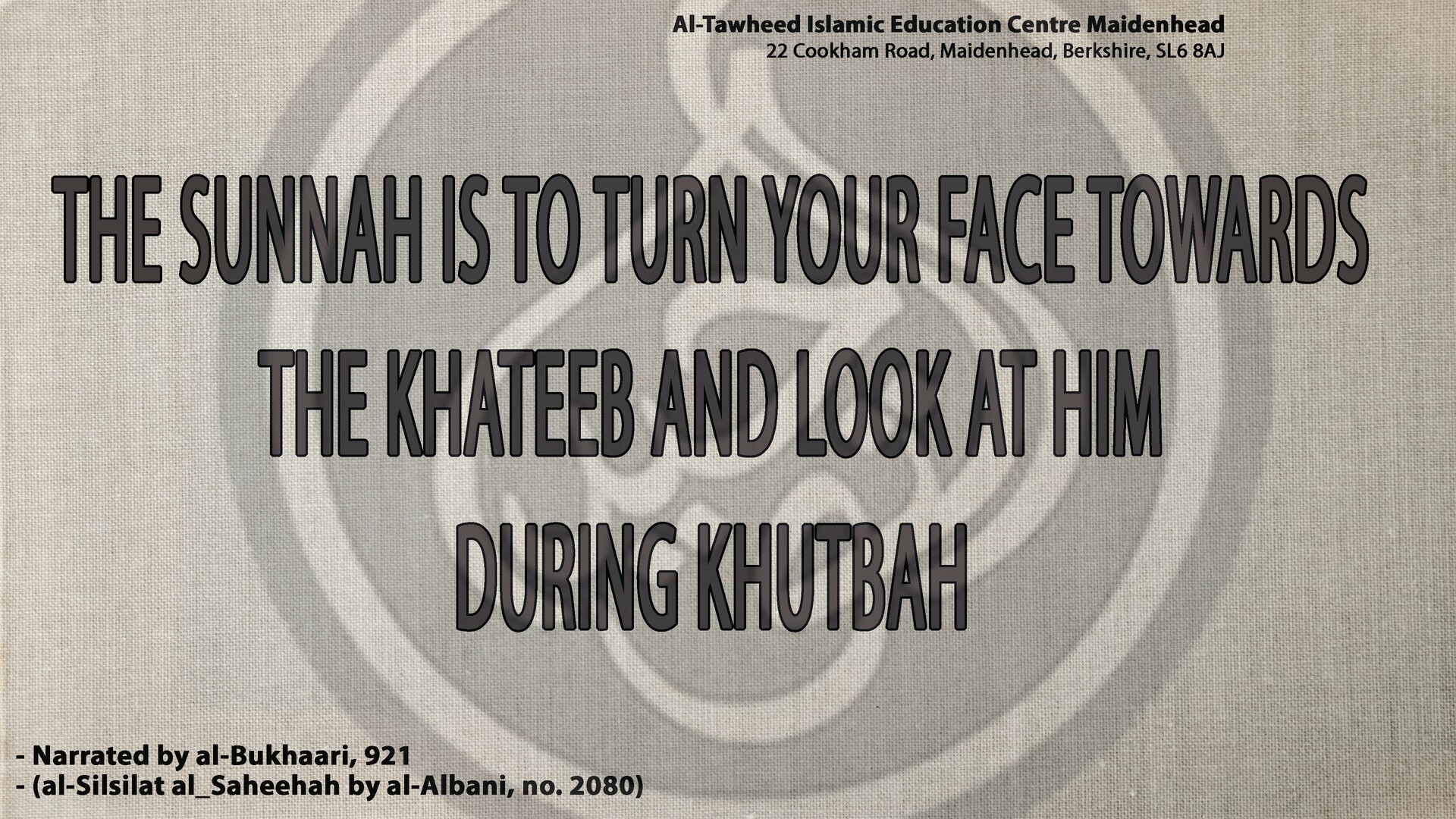 Facing Khateeb