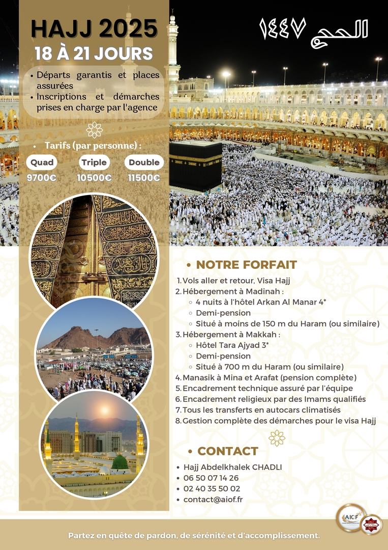 ouverture INSCRIPTION HAJJ