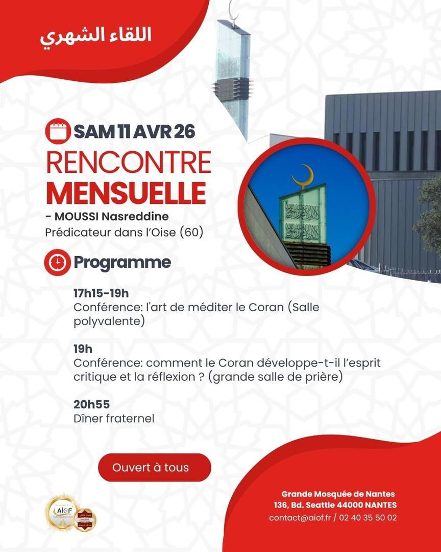 RENCONTRE MENSUELLE 11 AVRIL