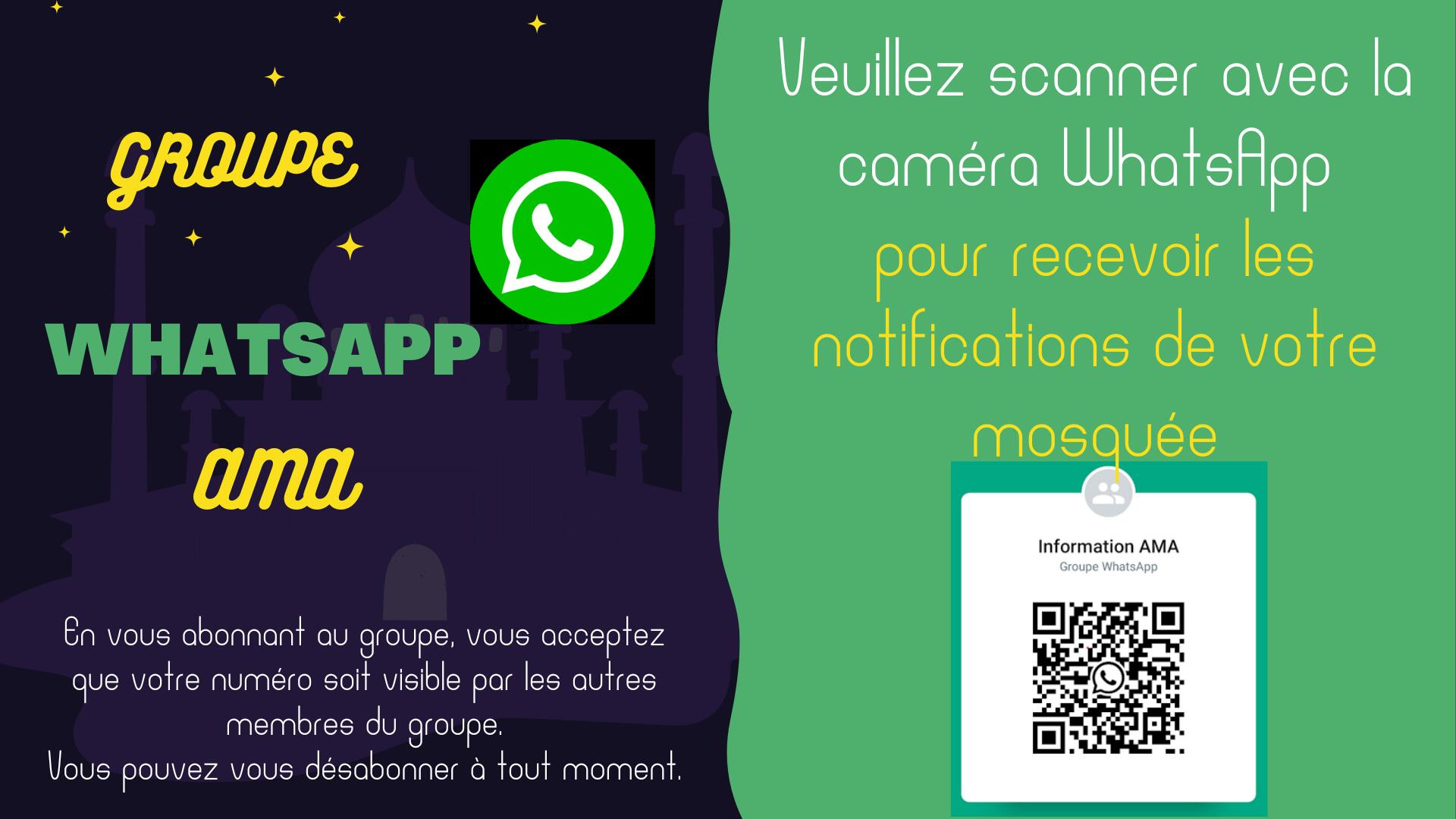 Groupe WhatsApp AMA - Affiche