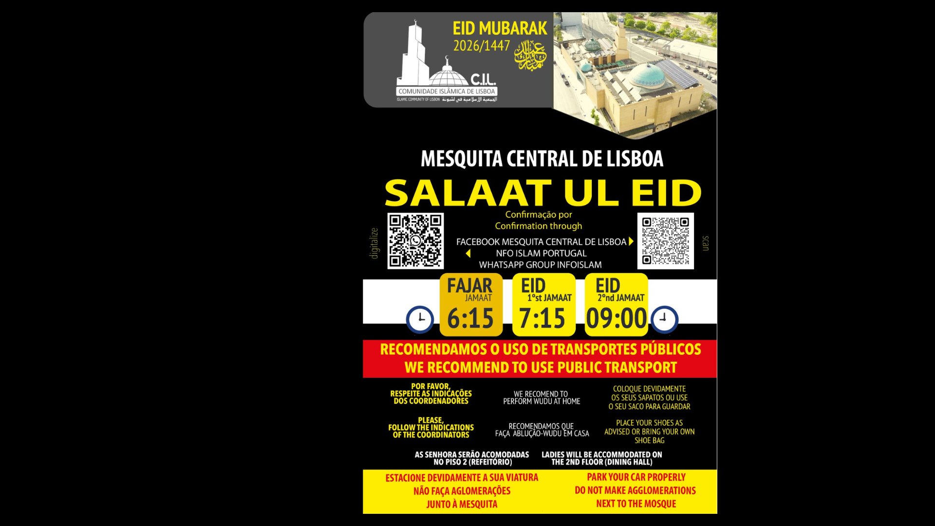 Horário Eid ul Fitr