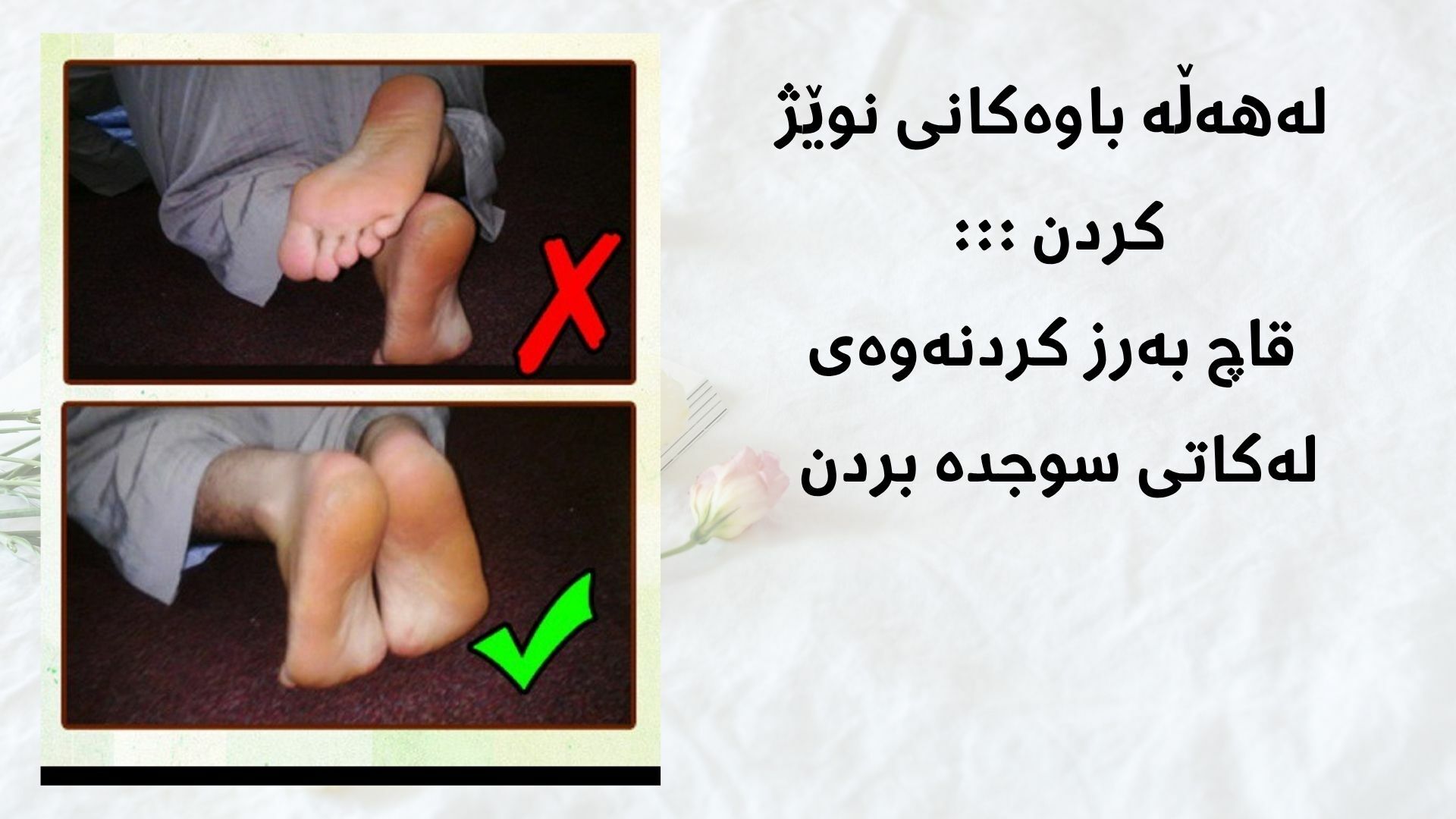 هەڵەباوەکانی نوێژ کردن
