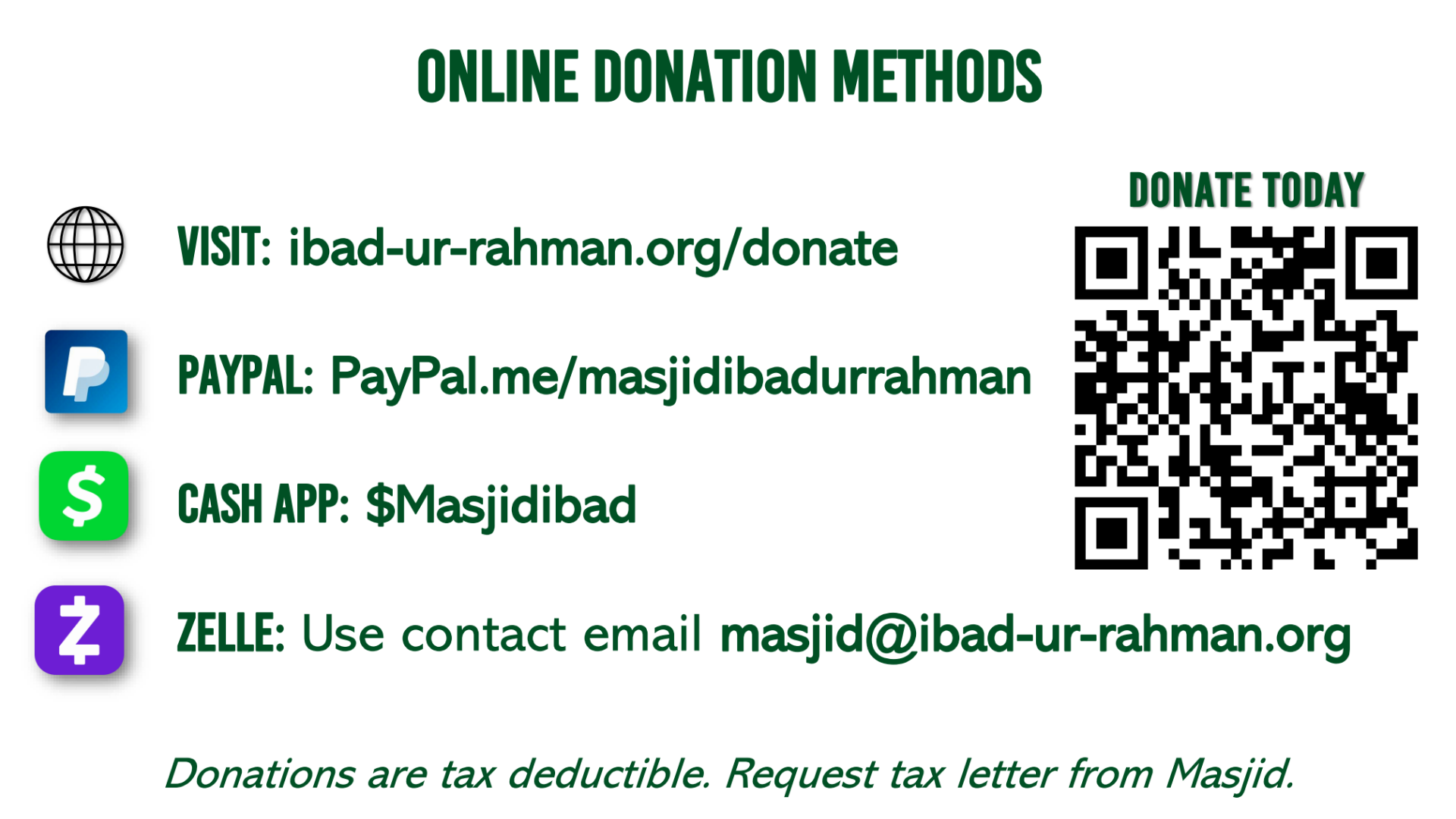 Donate to Build Masjid Ibad-ur-Rahman