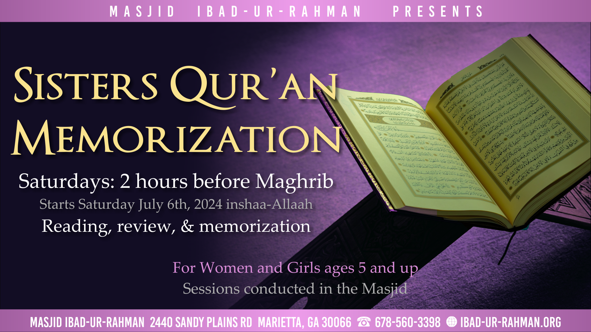 Sisters Quran Memorization