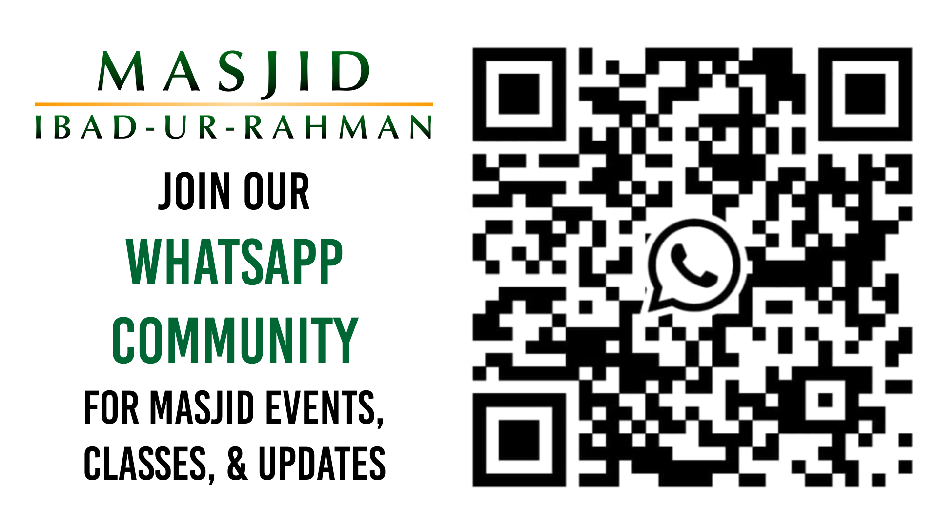 Masjid WhatsApp Community