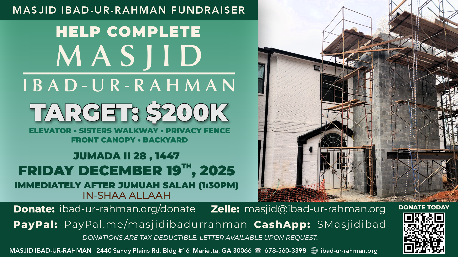Masjid Fundraiser