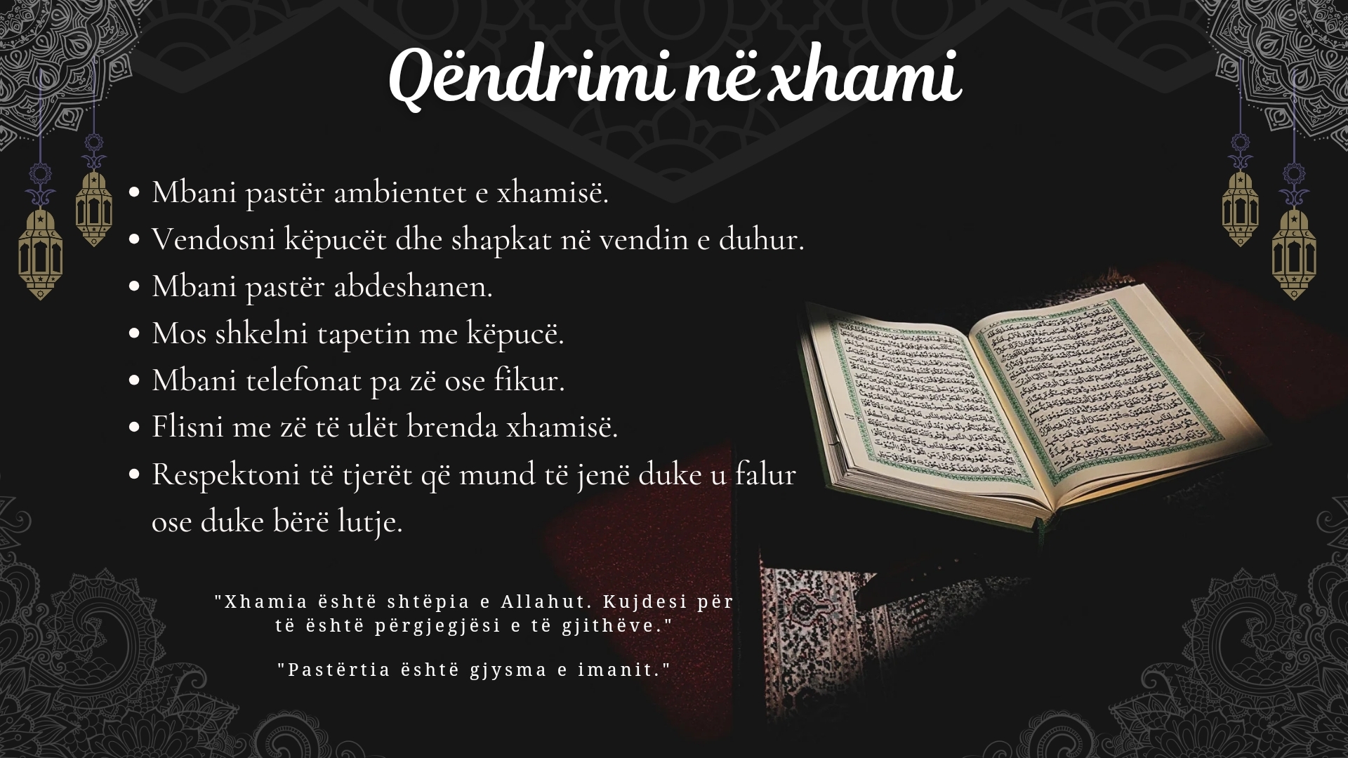 Qendrimi ne Xhami