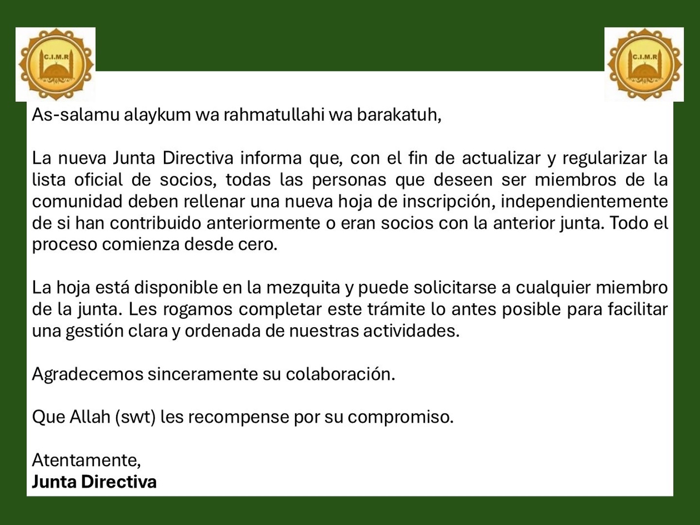 Aviso socios (castellano)