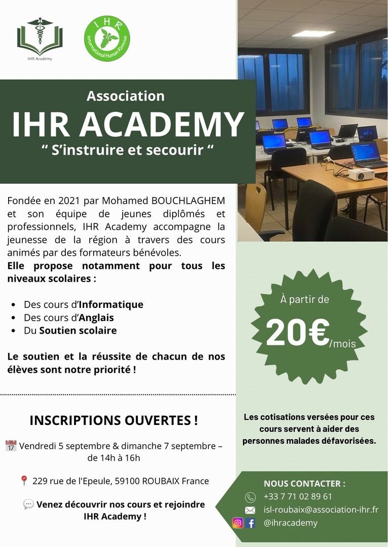 Inscription soutien scolaire