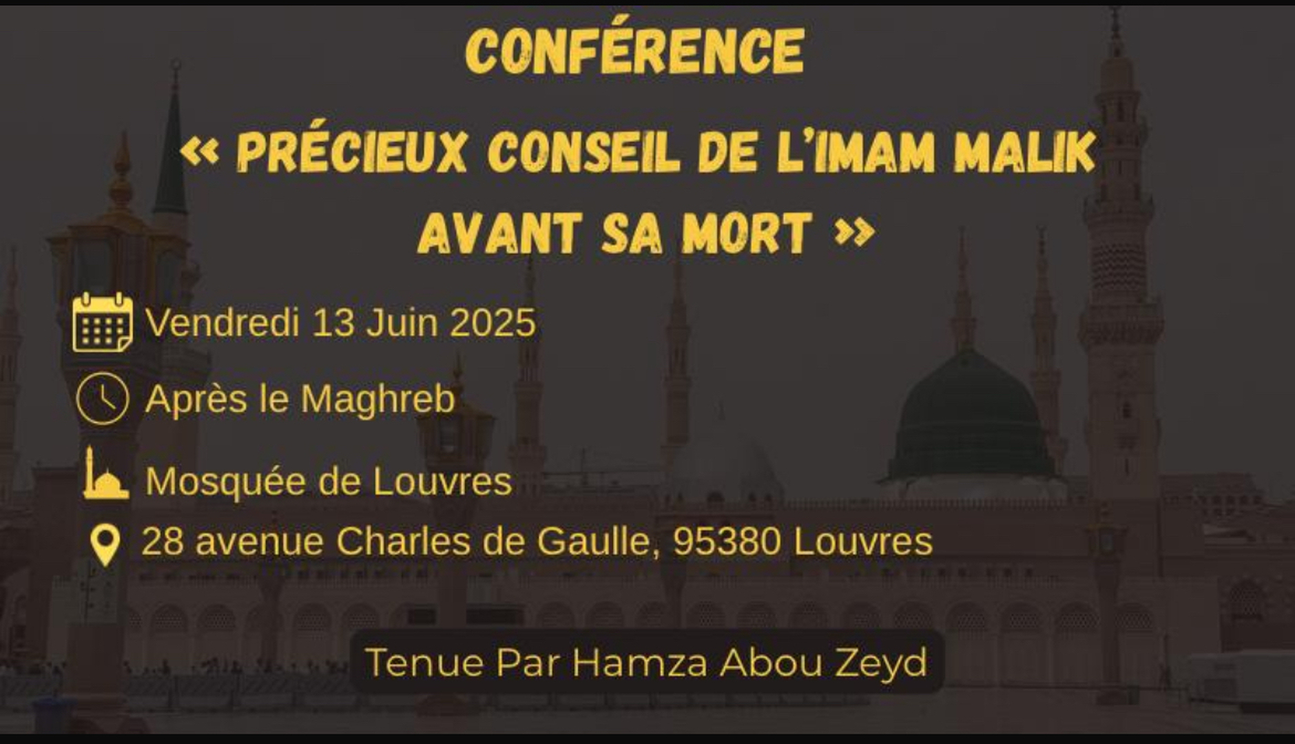 Conference Hamza Abou Zeyd