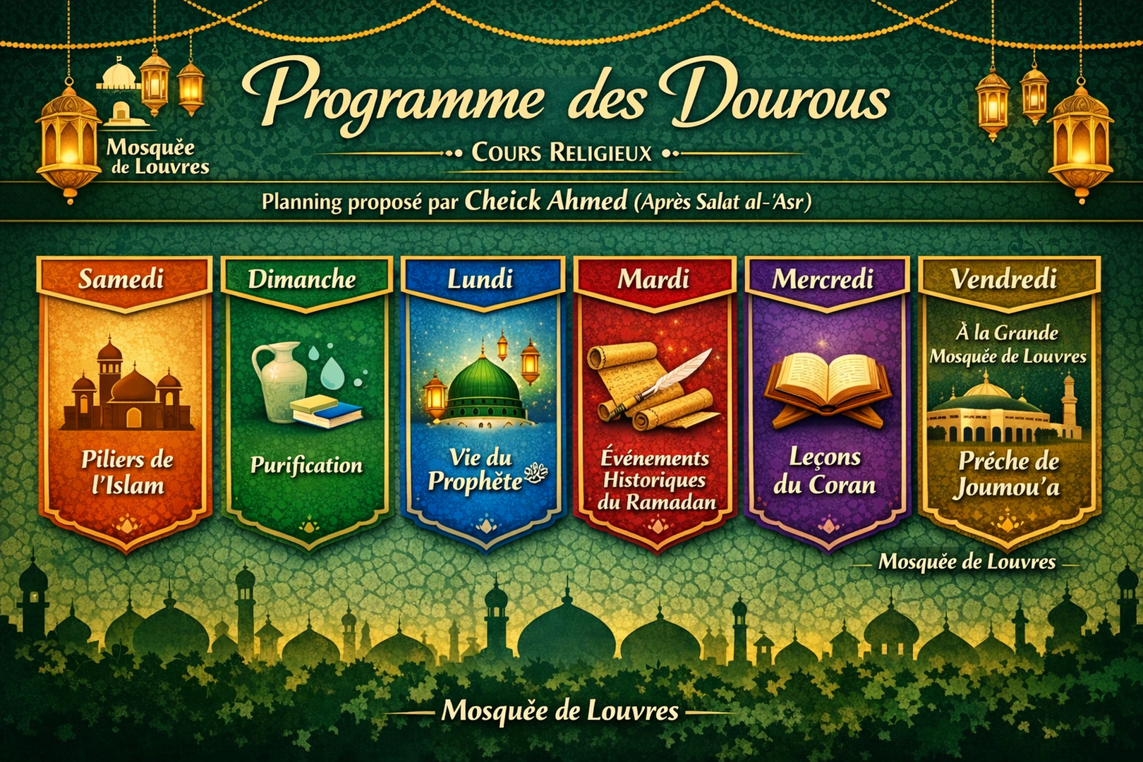 Programme des Dourous