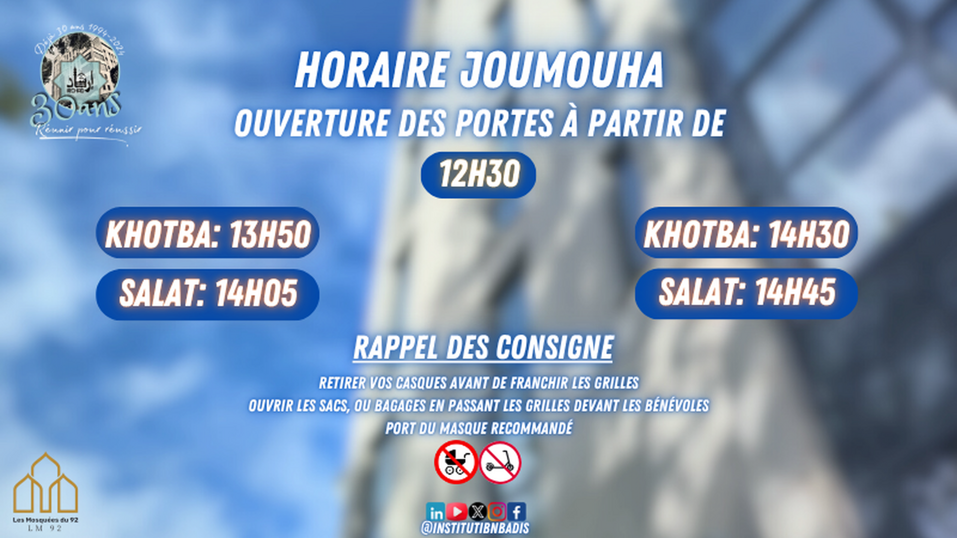 Horaires Offices JOUMOUHA