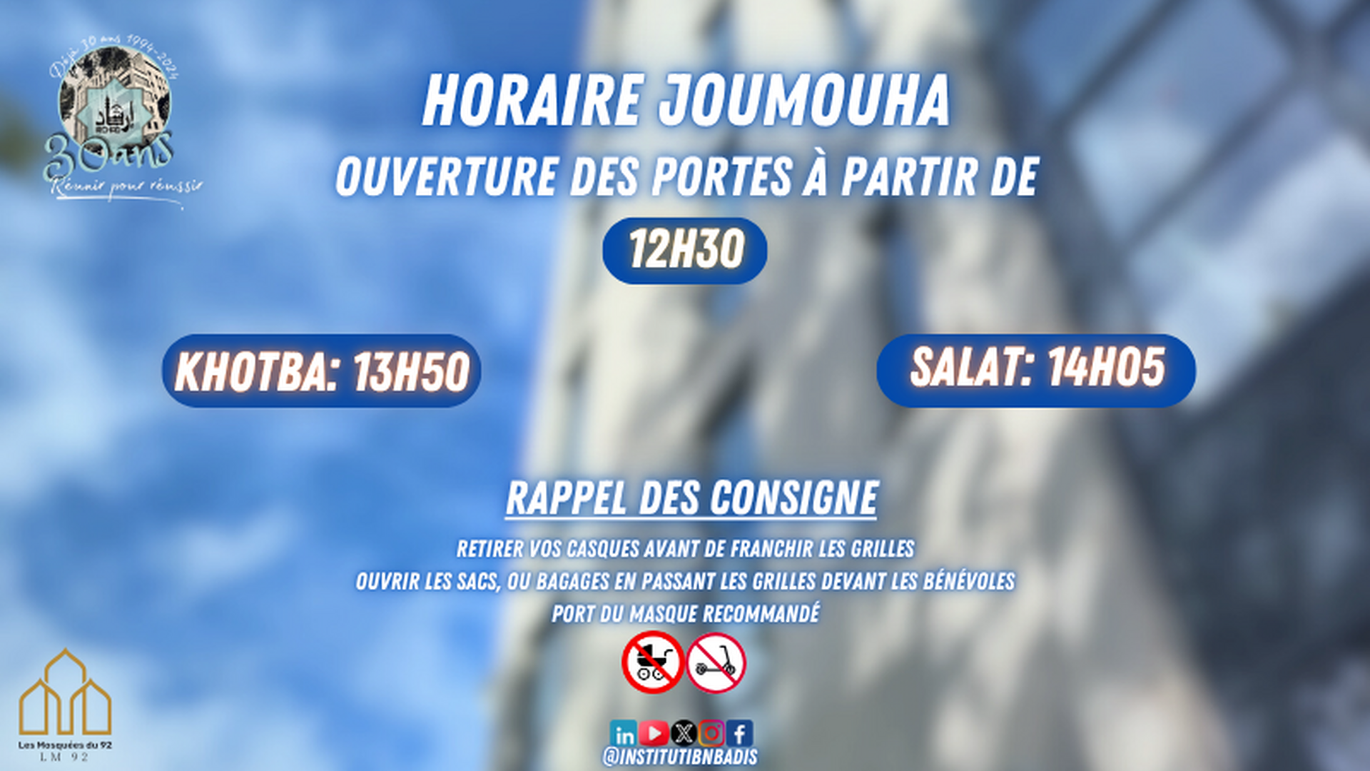 Horaire JOUMOUHA