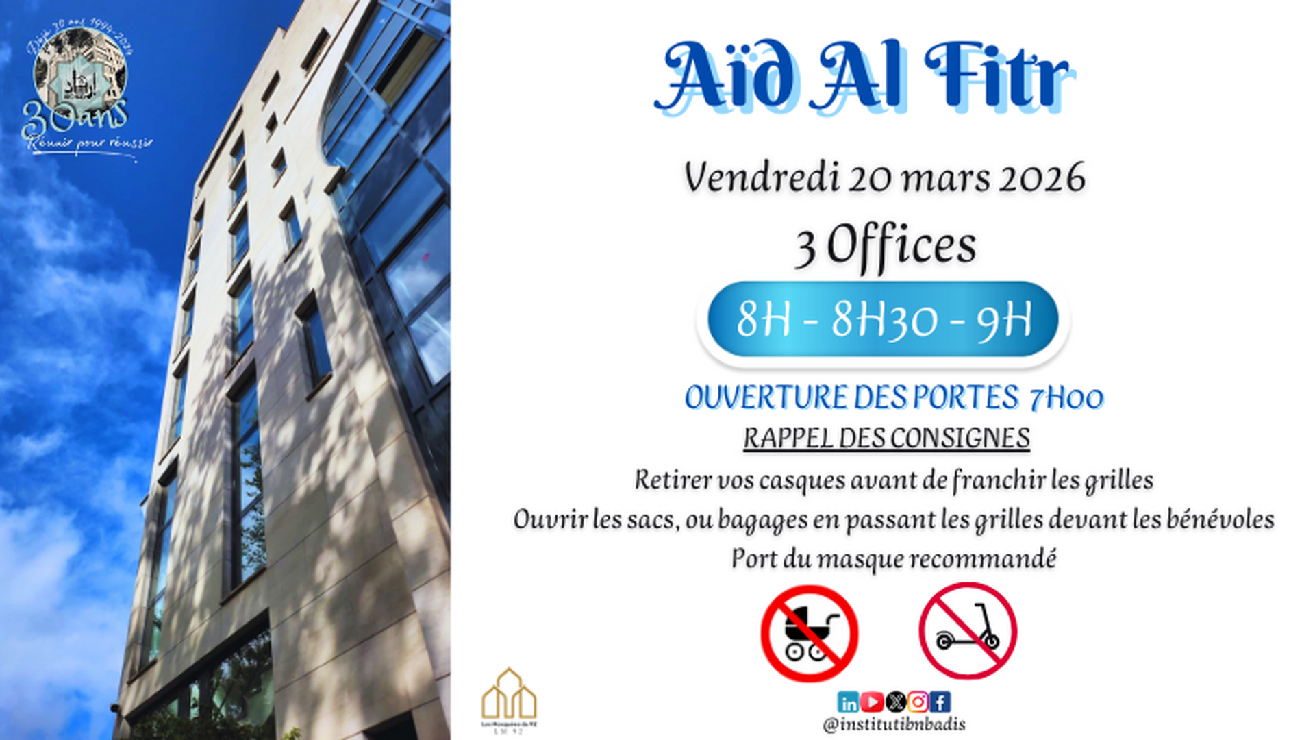 Annonce Aïd Al Fitr