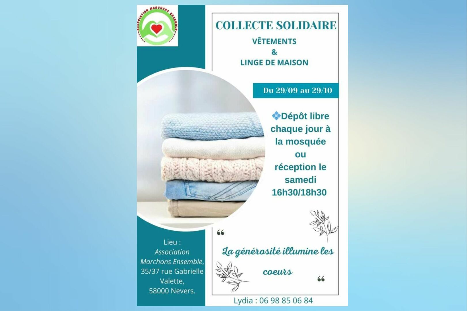 Collecte de vêtements
