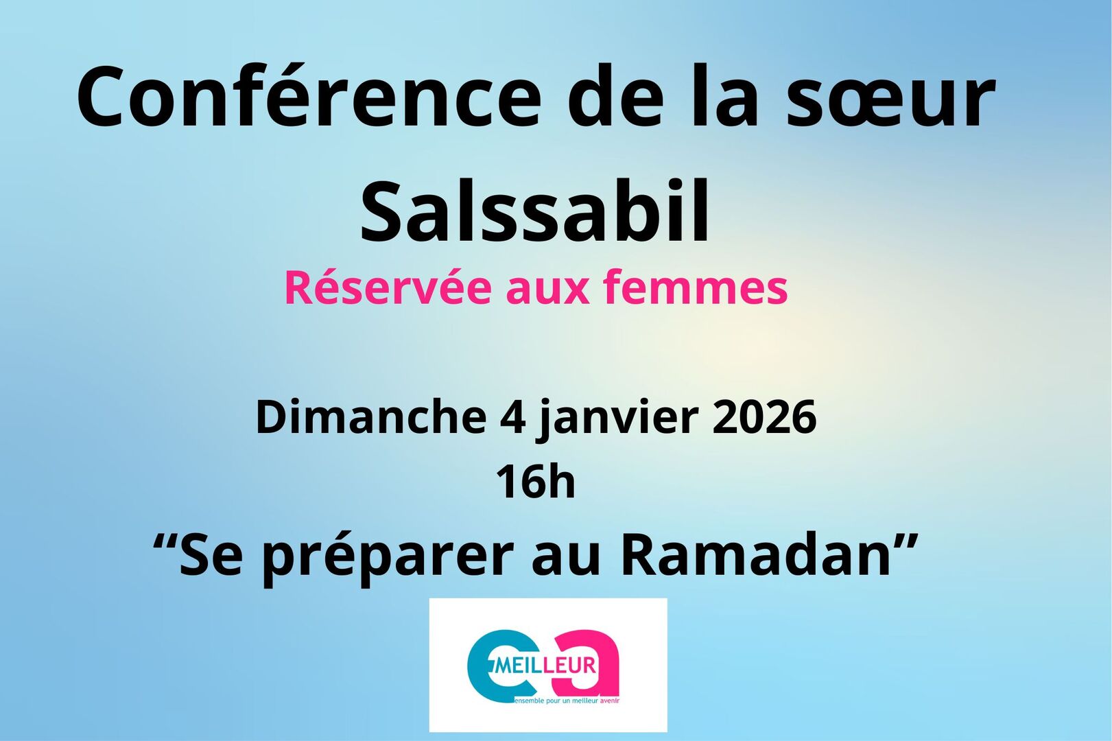 Conférence dimanche 4 janvier (femmes)