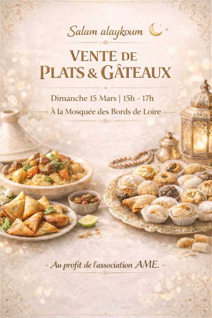 vente de plats et gâteaux 15/03