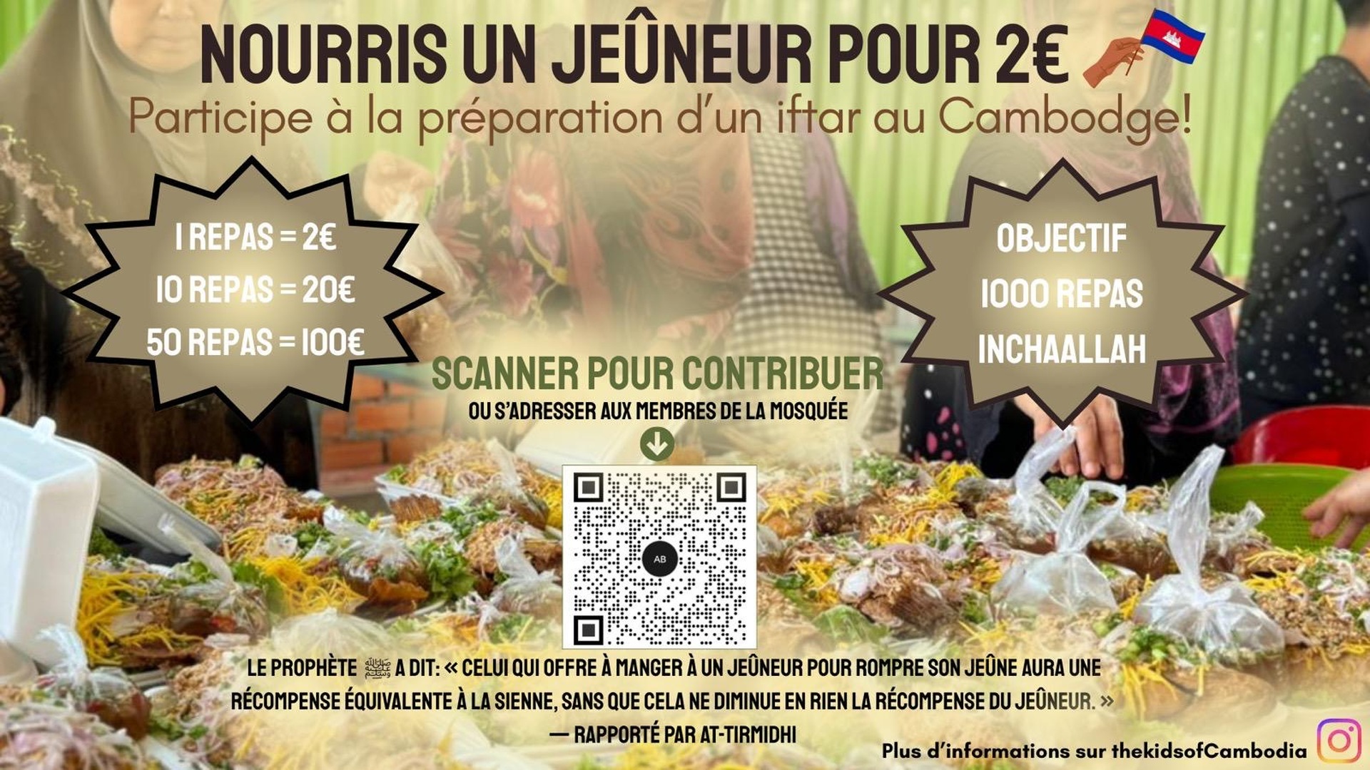 Nourrir un jeûneur pour 2€