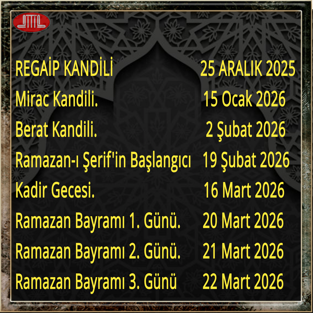 Dini Günler 2025-2026