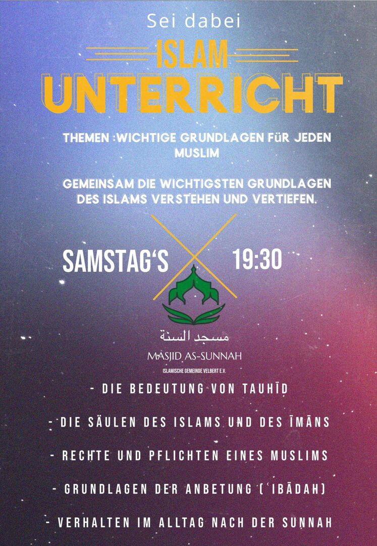 Unterricht Wichtige Grundlagen im Islam