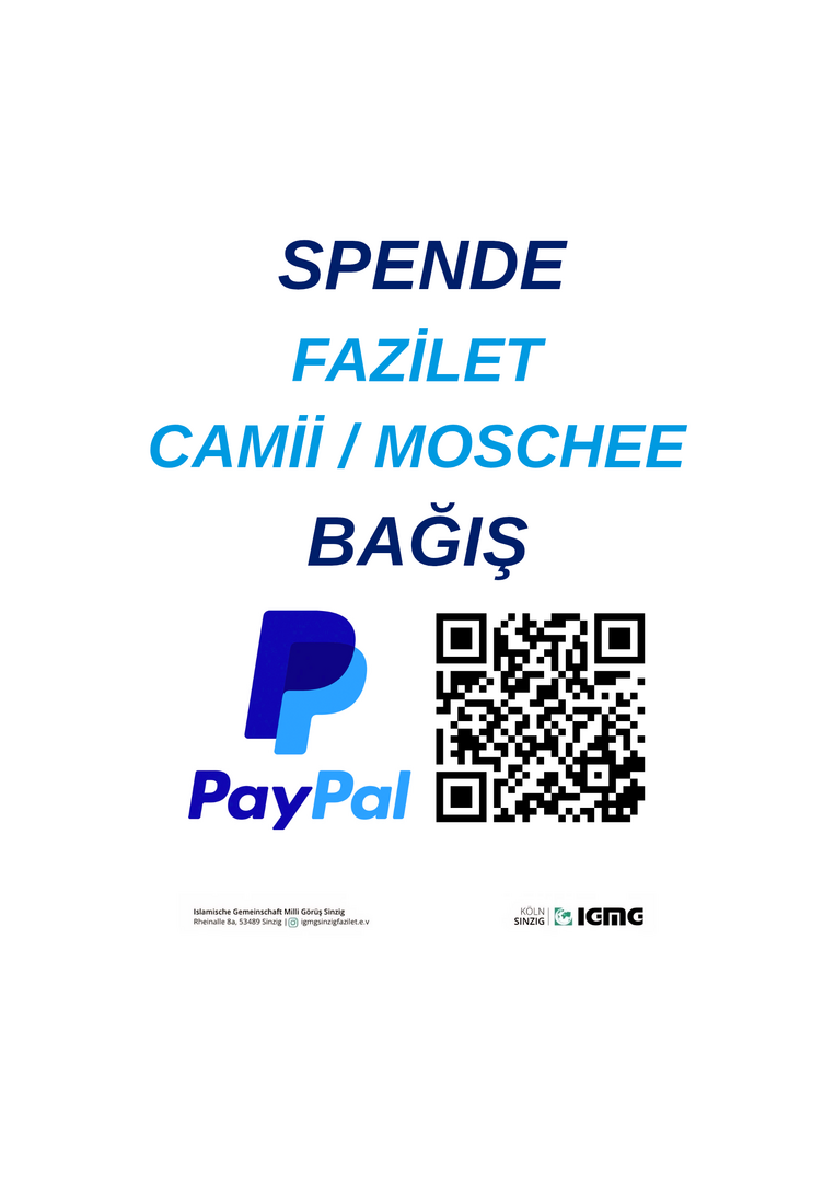Spende für die Moschee