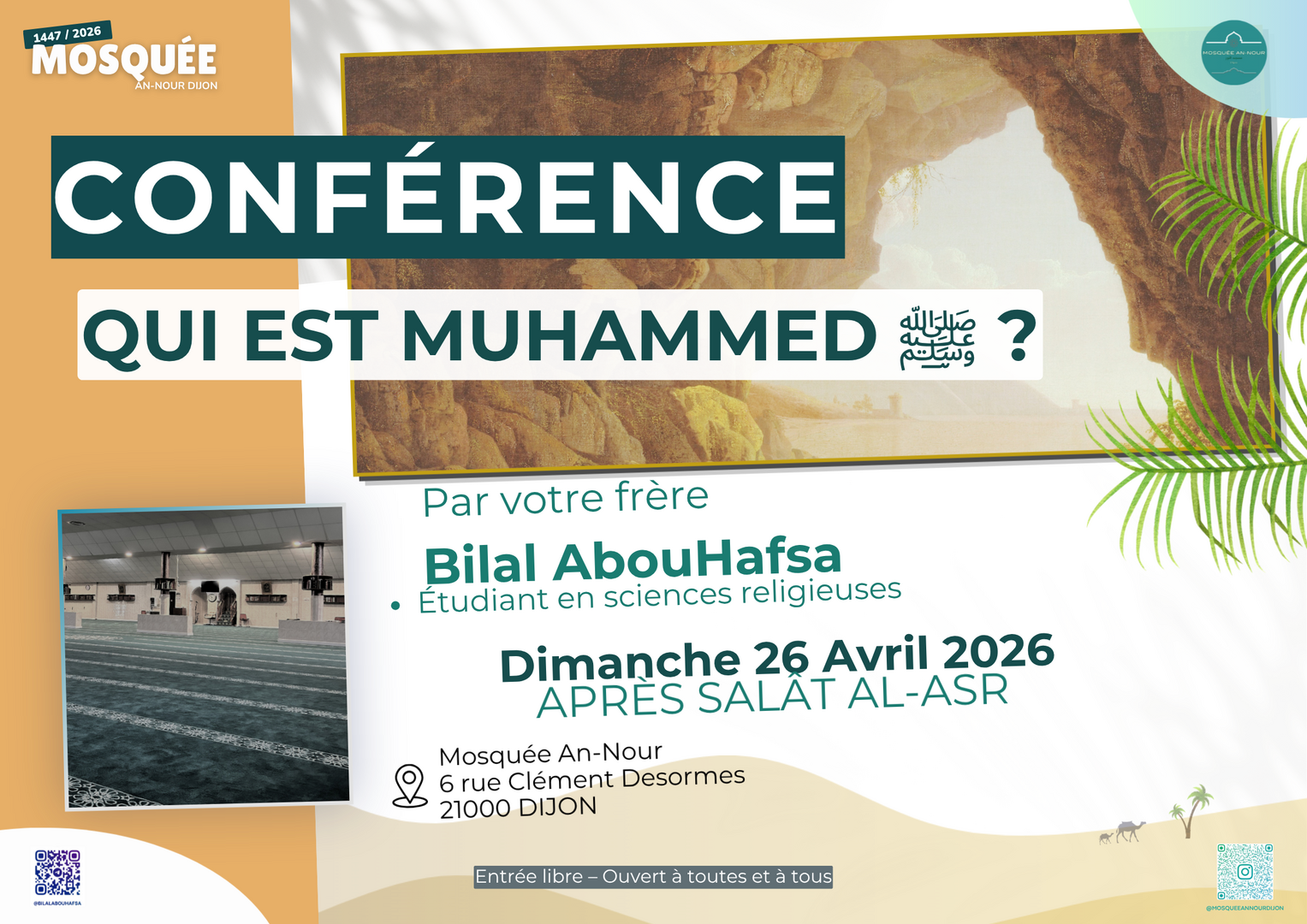 Conférence - Qui est Muhammed ﷺ ?