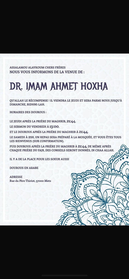 DR. IMAM AHMET HOXHA