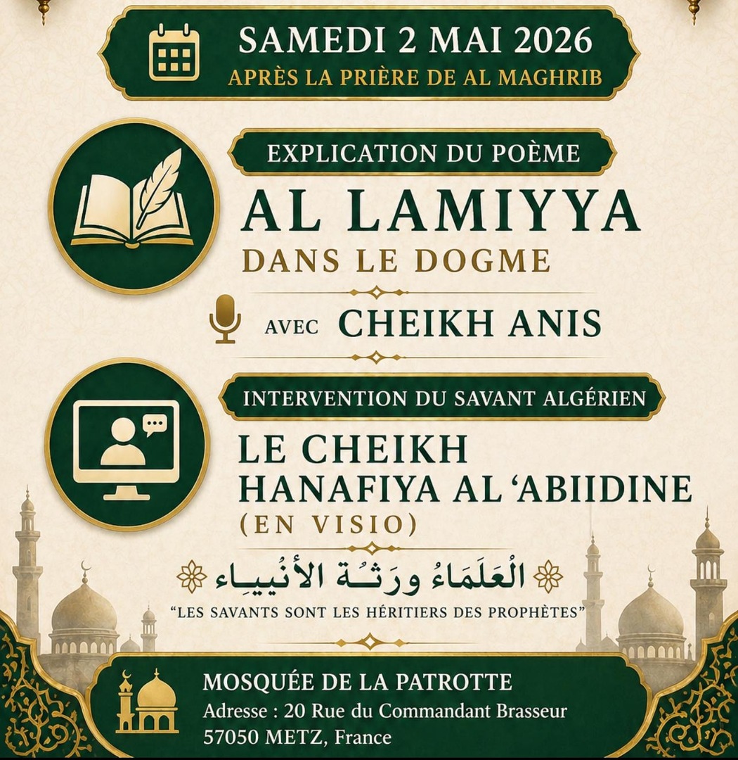 Conférence du samedi 2 mai 2026