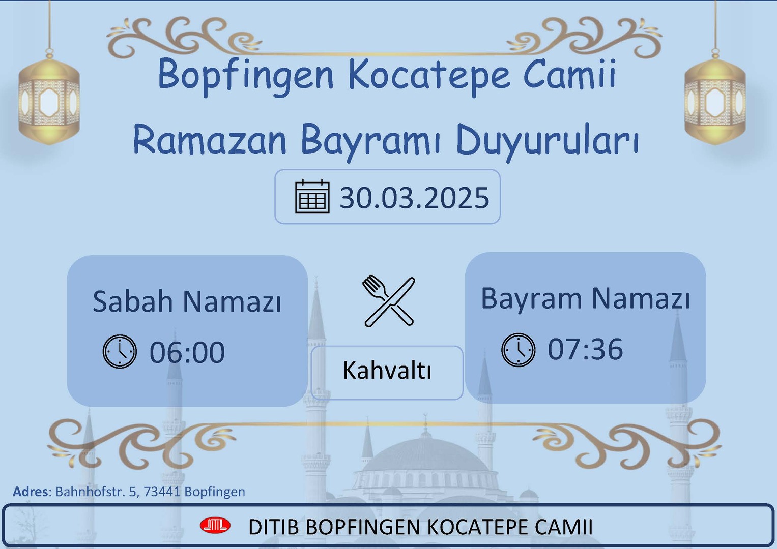Ramazan Bayrami Duyurulari