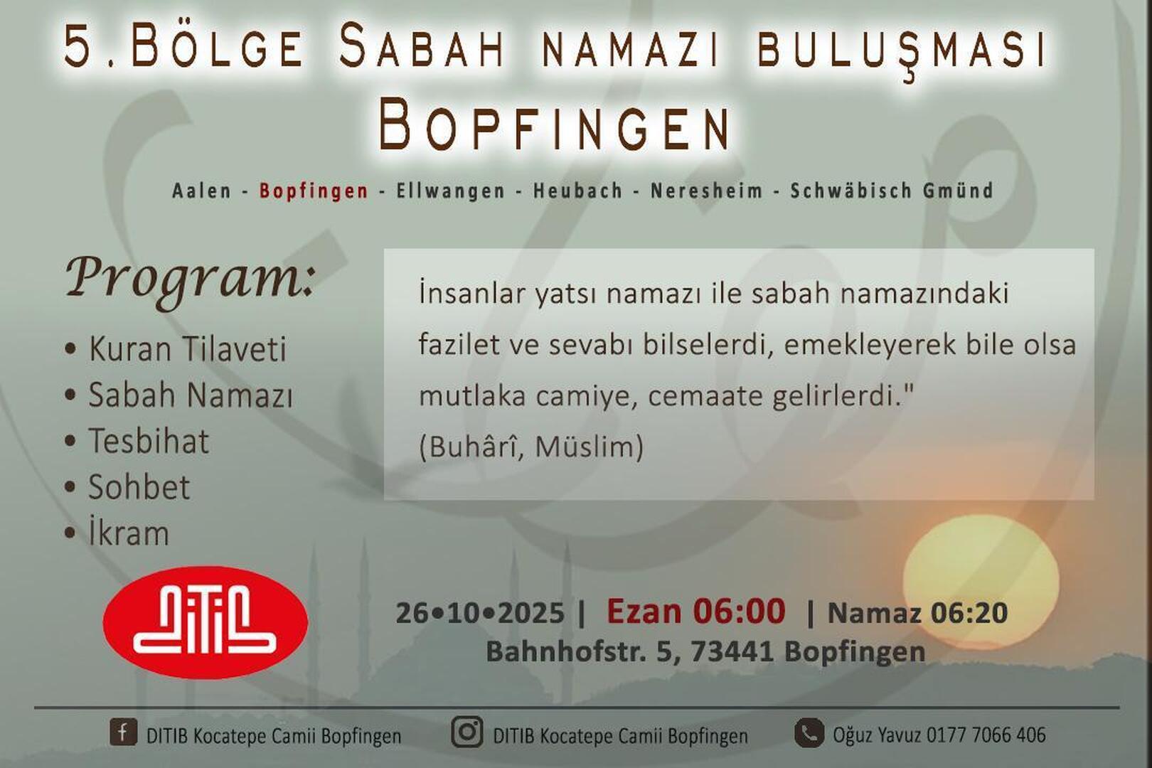 Sabah Namazı Buluşması