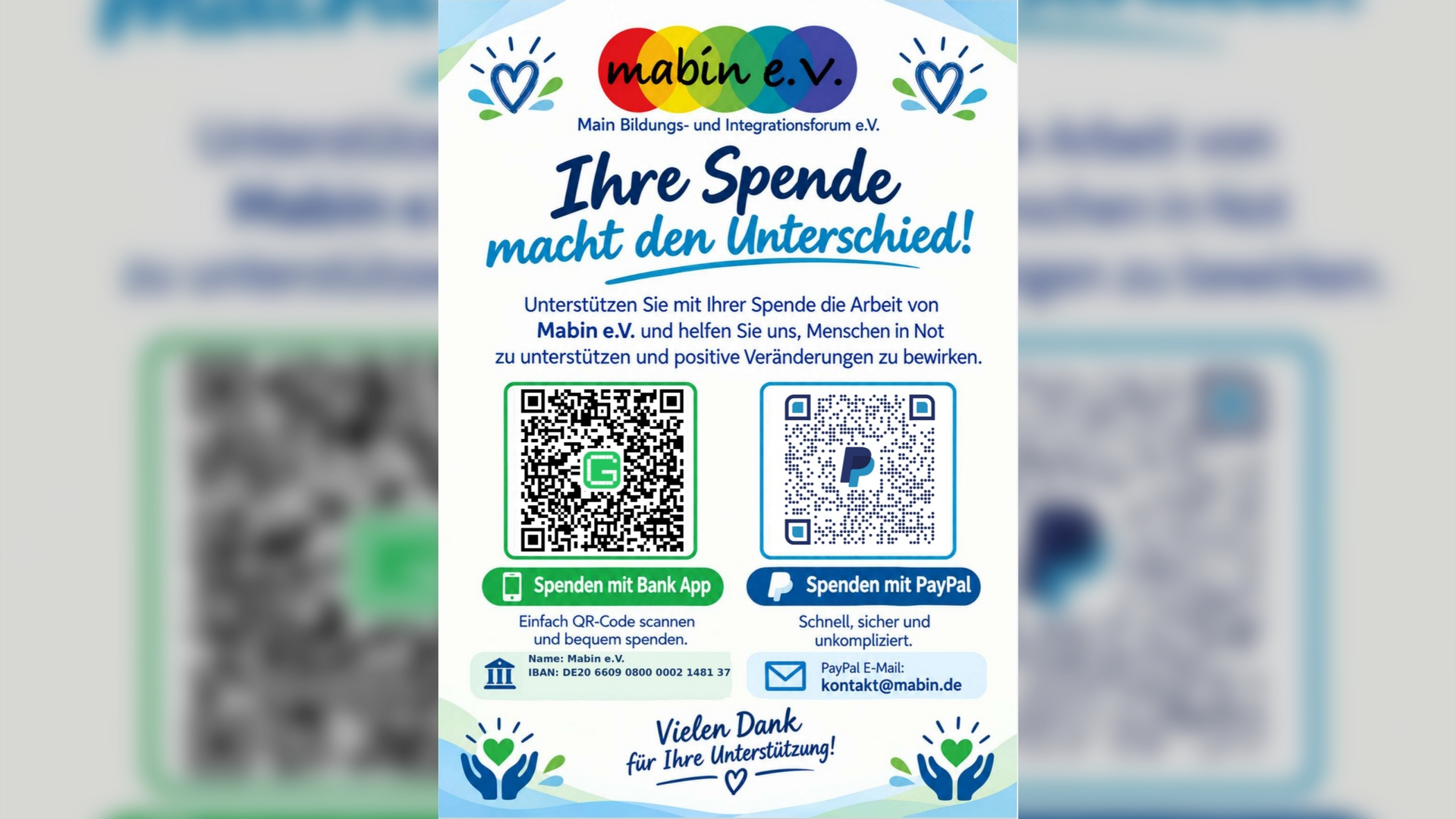 Spende fur Mabin