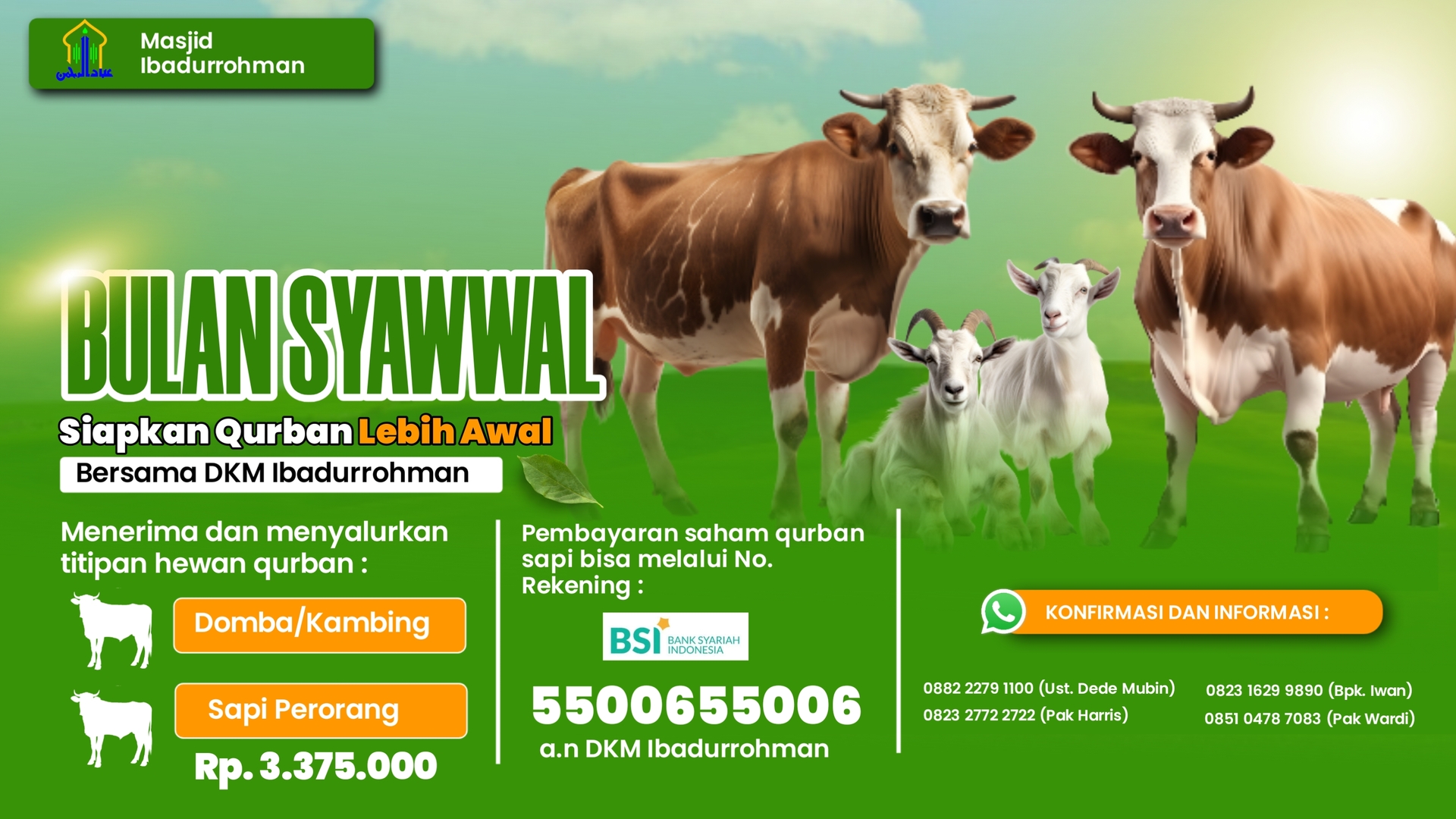 Penerimaan hewan qurban