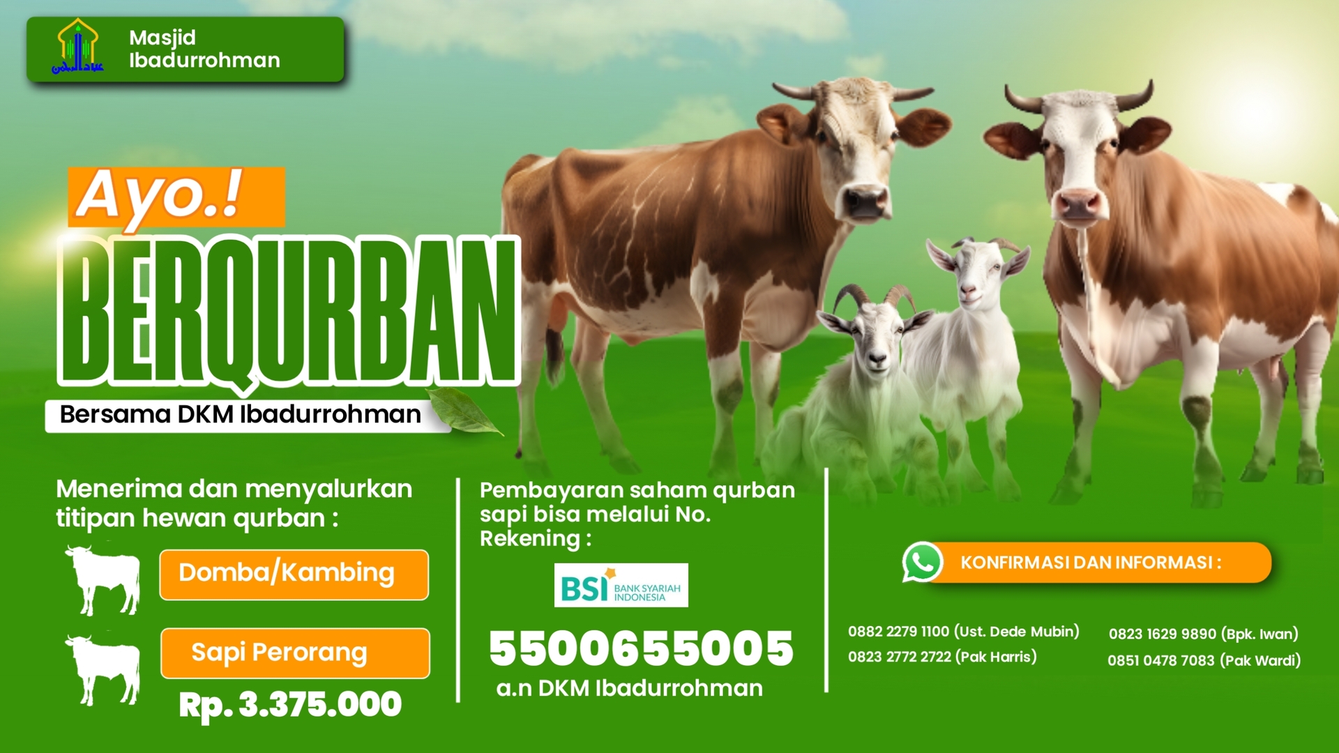 Penerimaan hewan qurban
